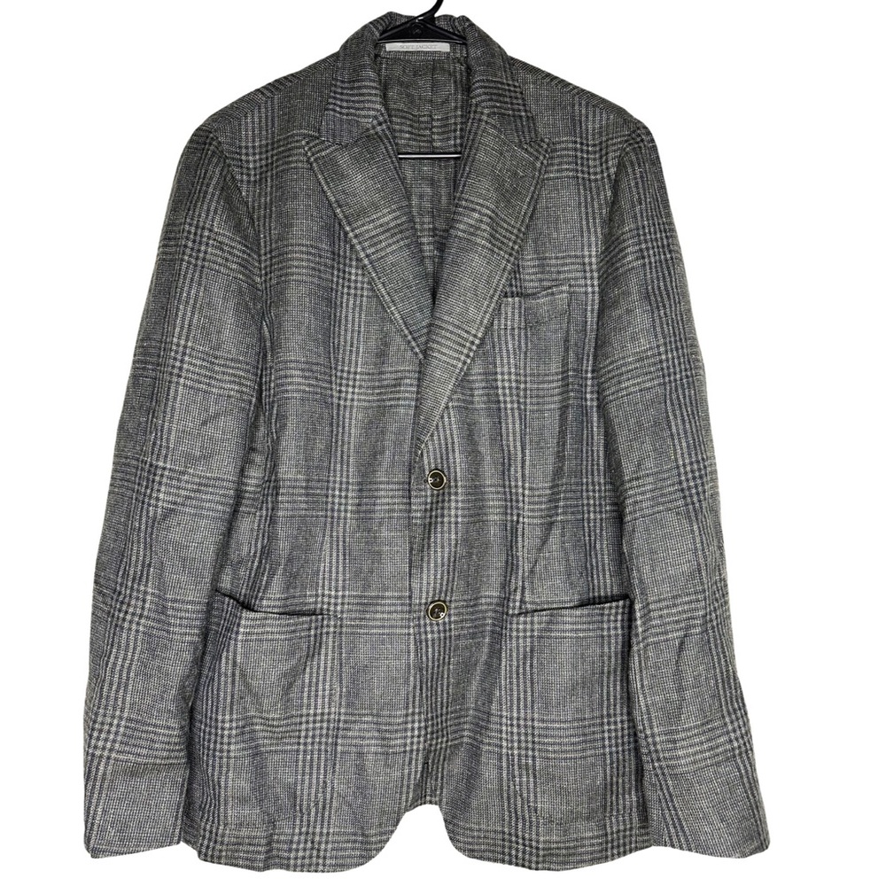 Eleventy Platinum Alpaca Wool Linen Single Breasted Soft Sport Shirt Jacket Coat